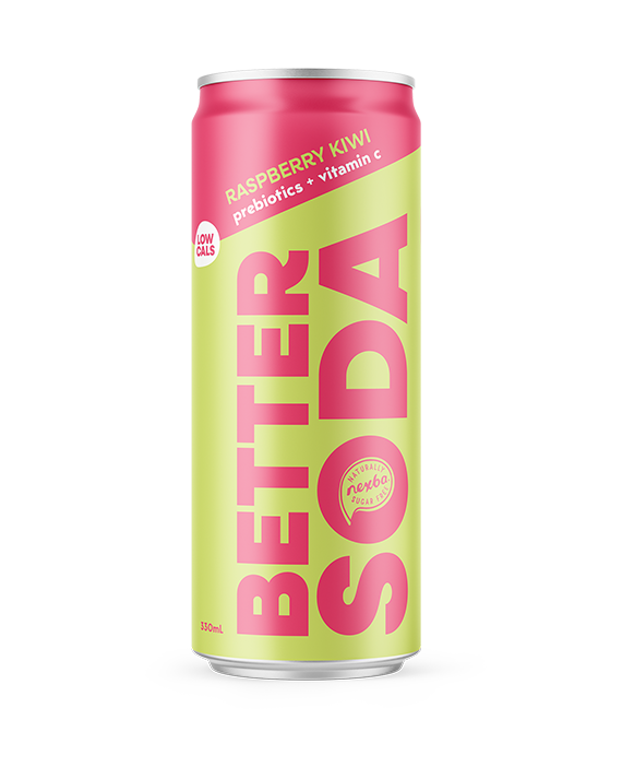 Raspberry Kiwi Better Soda