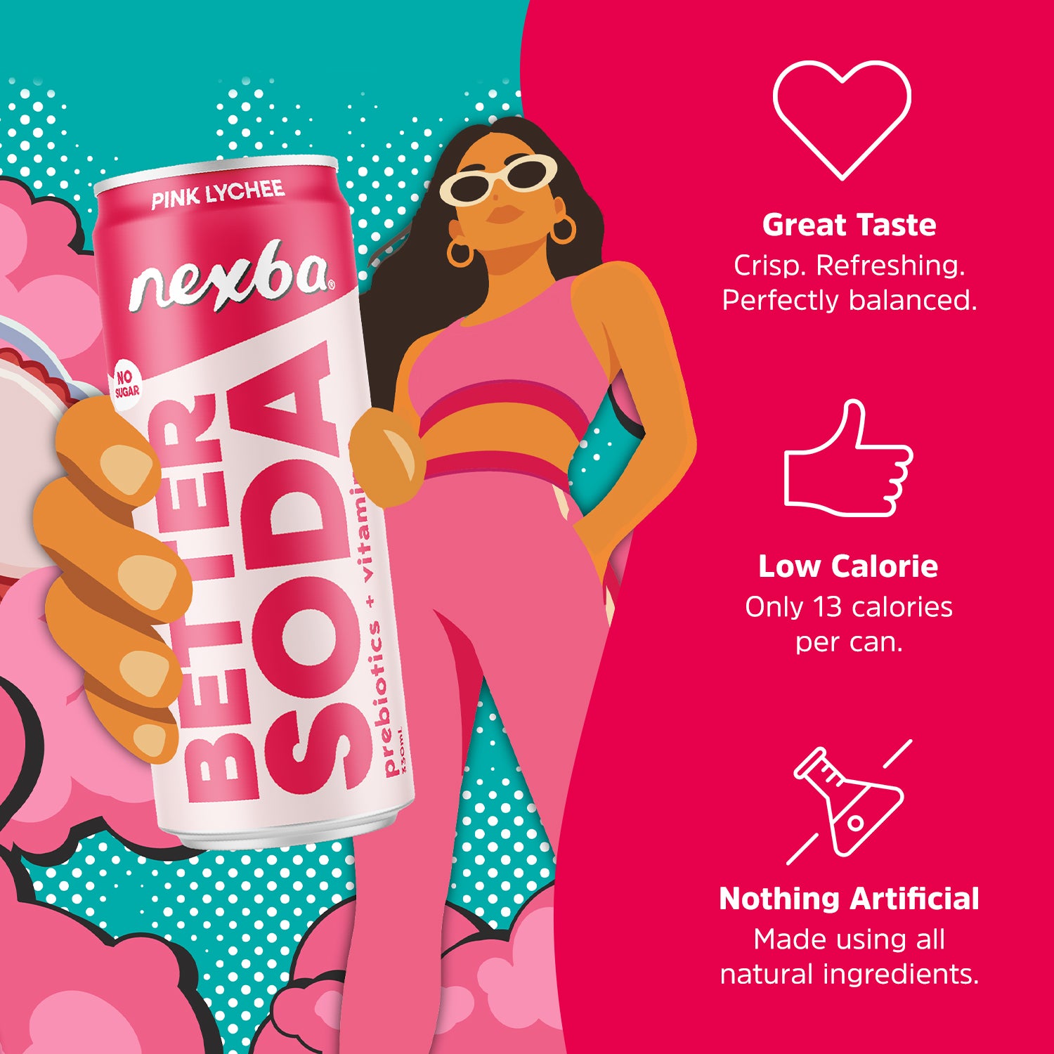 Pink Lychee Better Soda
