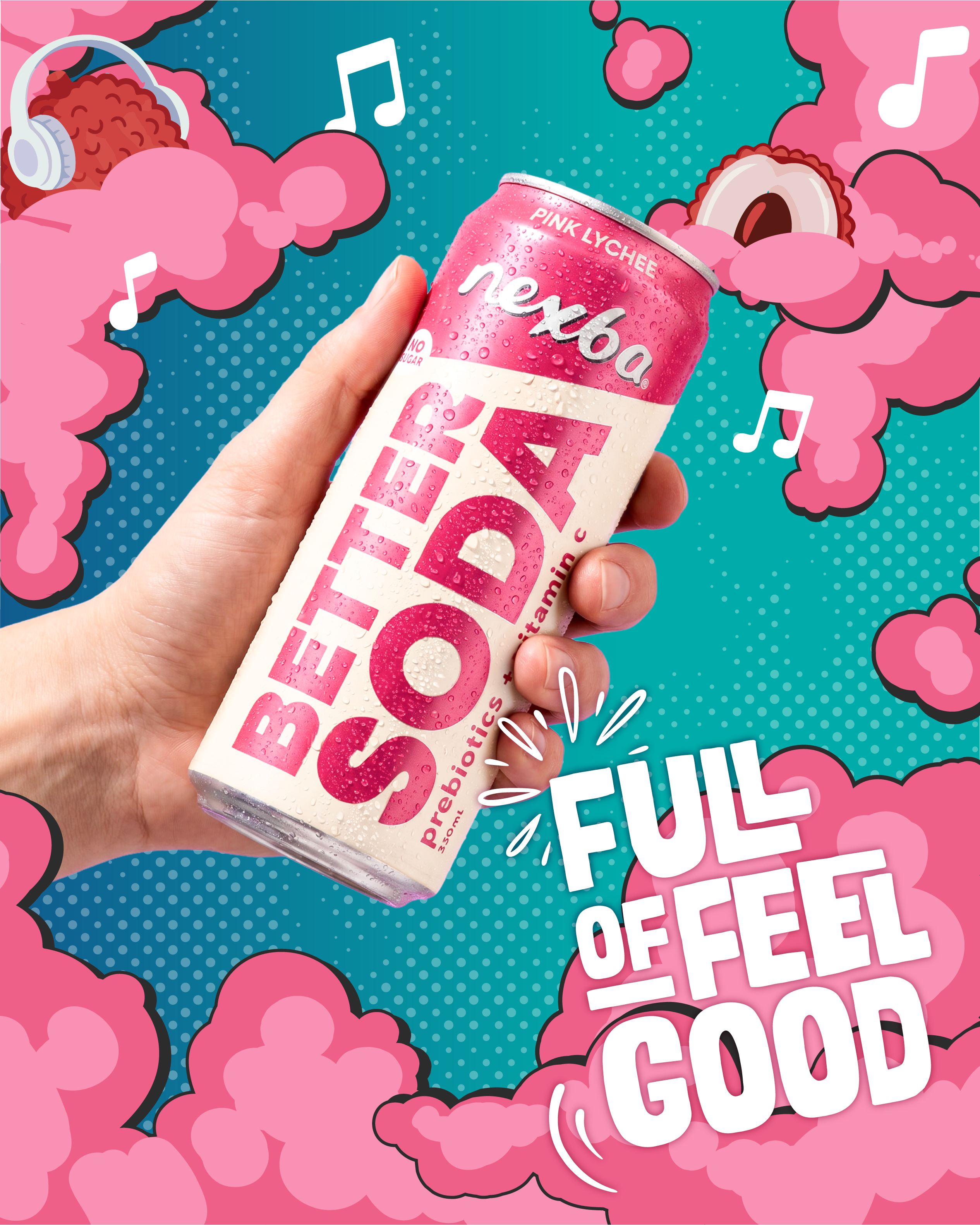 Pink Lychee Better Soda