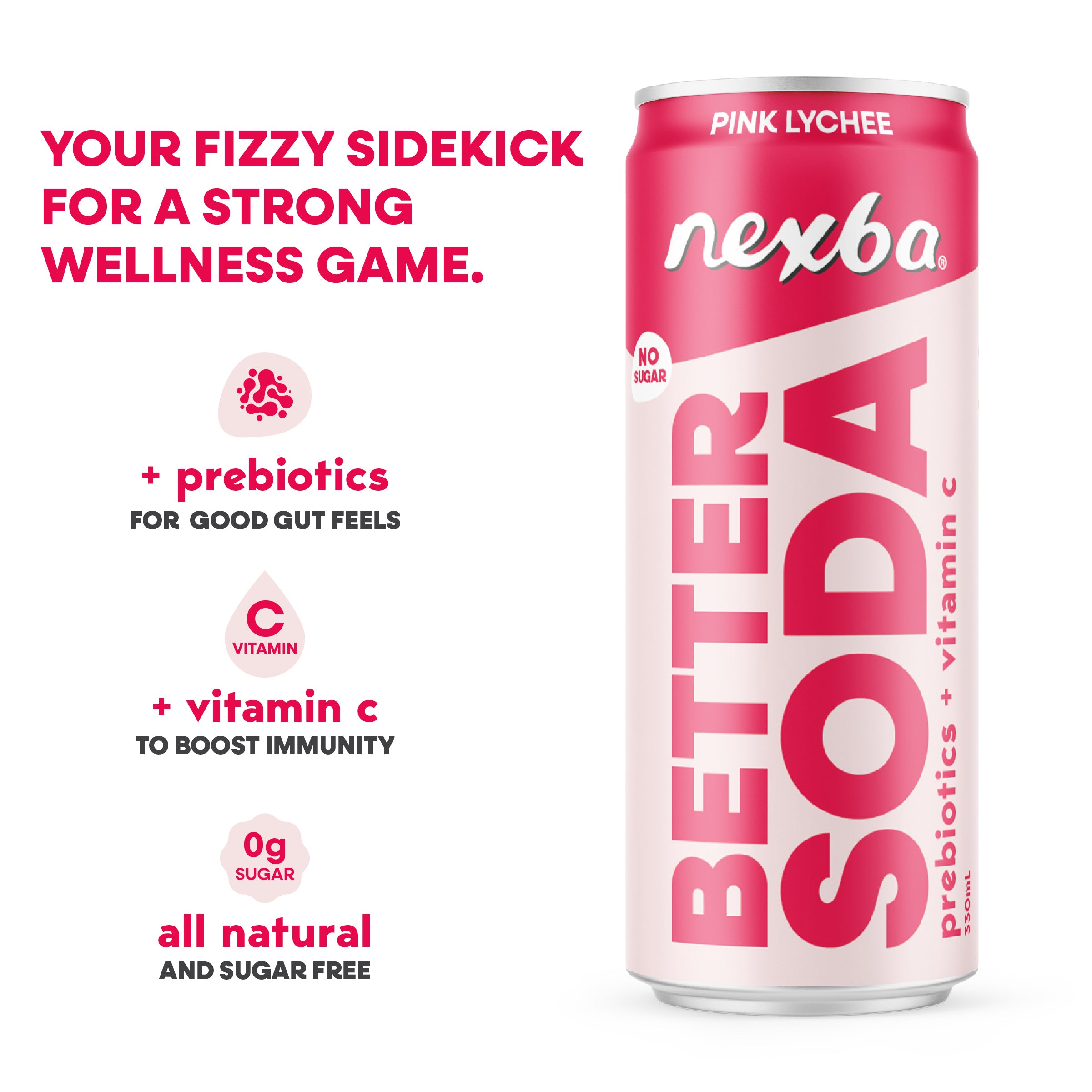 Pink Lychee Better Soda
